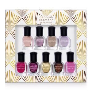 DEBORAH LIPPMANN 9pc Beautiful Dirty Rich Gel Lab Pro Color Nail Polish Set NEW